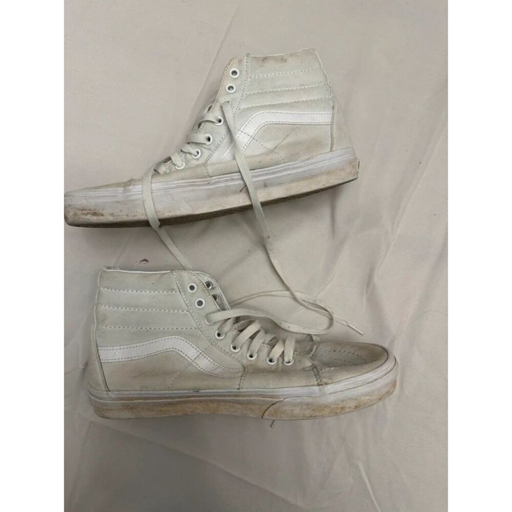 Men’s white high top vans size 10